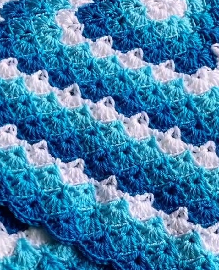 Crochet Granny Square Blanket Pattern--Crochet Flower Granny Square Blanket--Crochet Couch Blanket