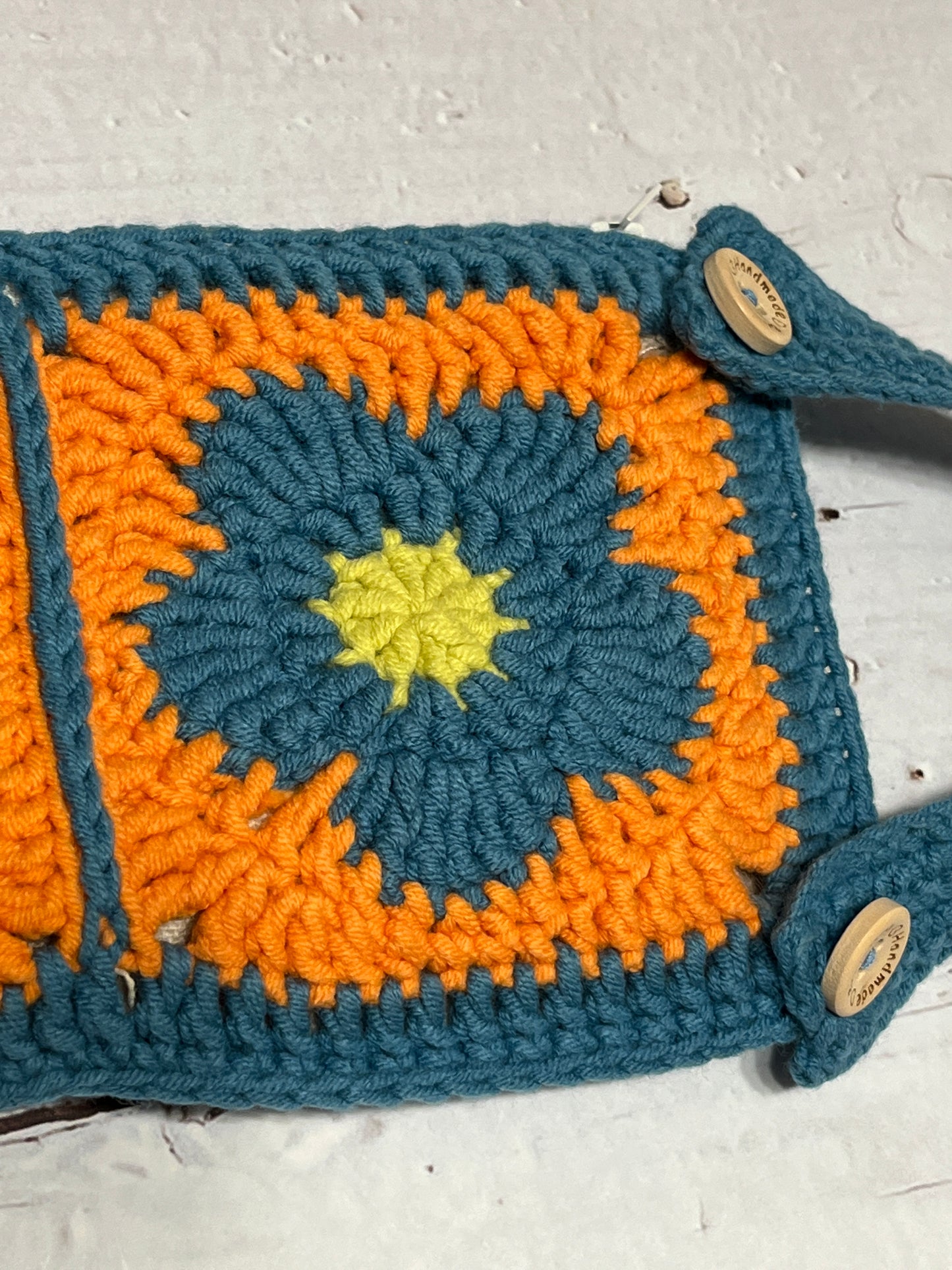 Handmade Flower Crochet Phone Bag, Handmade Flower Purse, Handmade Cosmetic Bag, handmade gift