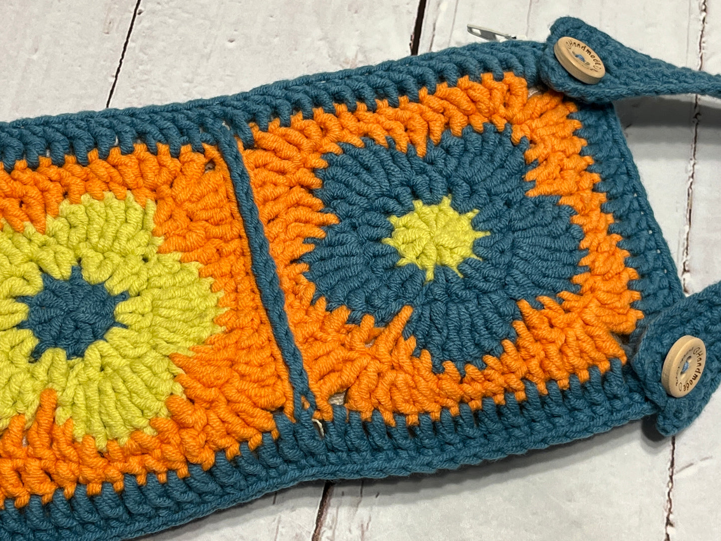 Handmade Flower Crochet Phone Bag, Handmade Flower Purse, Handmade Cosmetic Bag, handmade gift