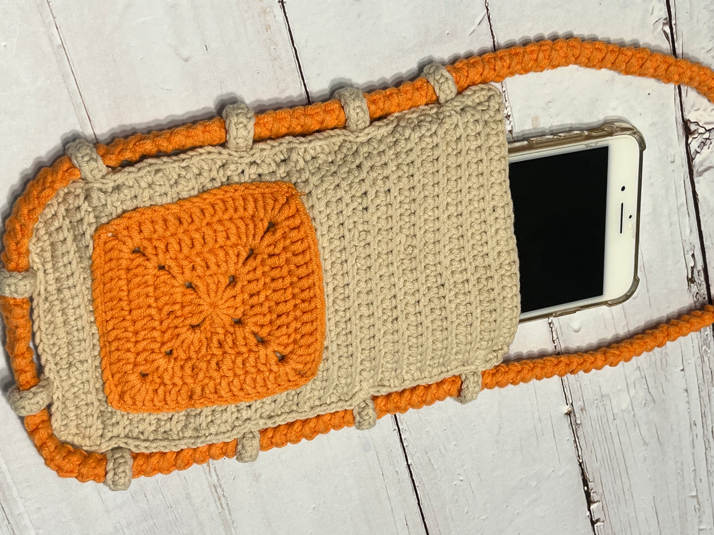 Handmade Crochet Phone Bag, Crochet Cross Body phone bag, handmade gift