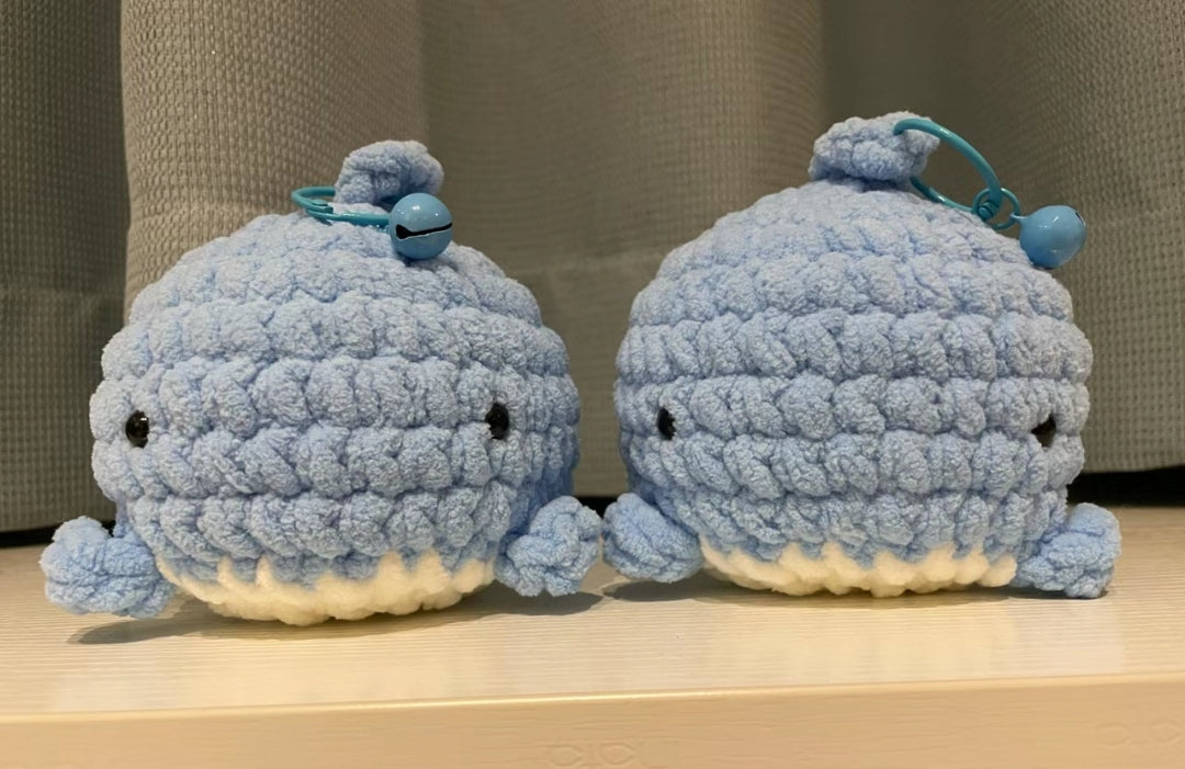 Cute Whale car hanging, Whale crochet Keychain, handmade gift