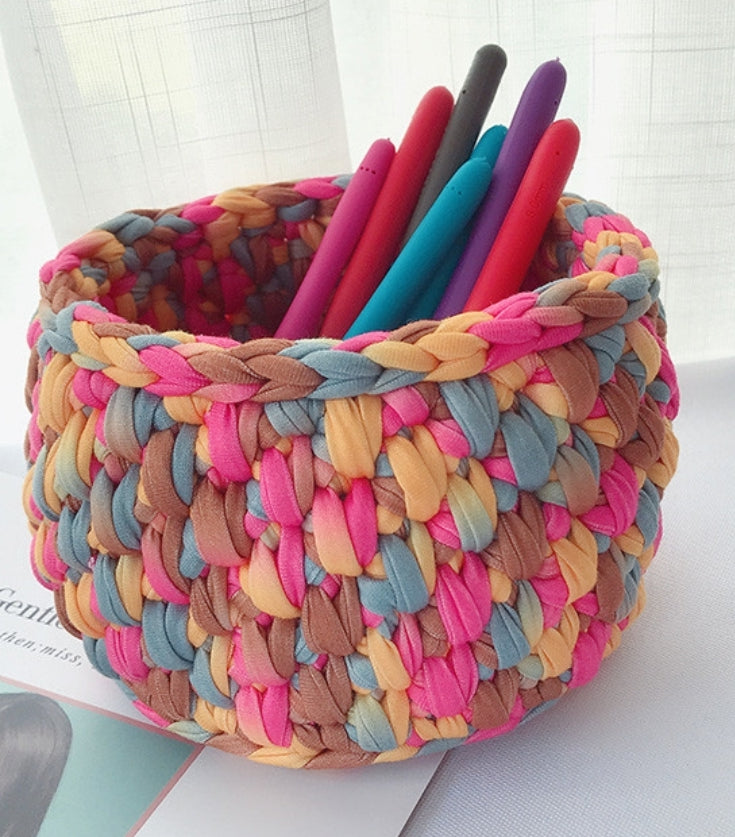 Storage Basket Crochet Pattern---Easy Crochet Pattern Tutorial---Handmade basket---English PDF Pattern---chunky basket pattern