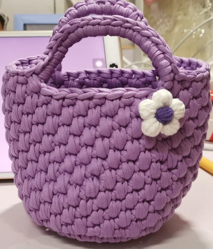 Bag Crochet patterns Bundle 2 in 1--Tulip bag crochet pattern--Tote bag crochet pattern--Handmade flower bag pattern