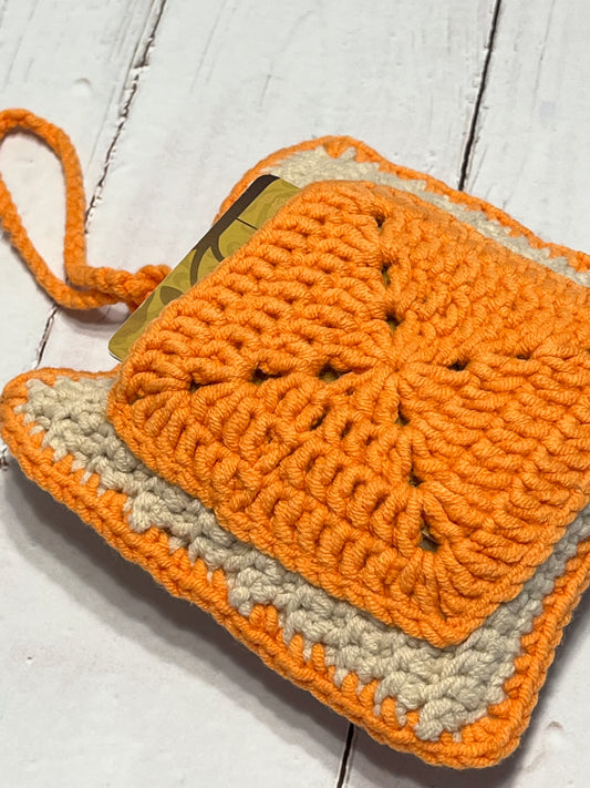 Crochet Headphone Bag, Accessory Small Purse, Change pouch, handmade gift