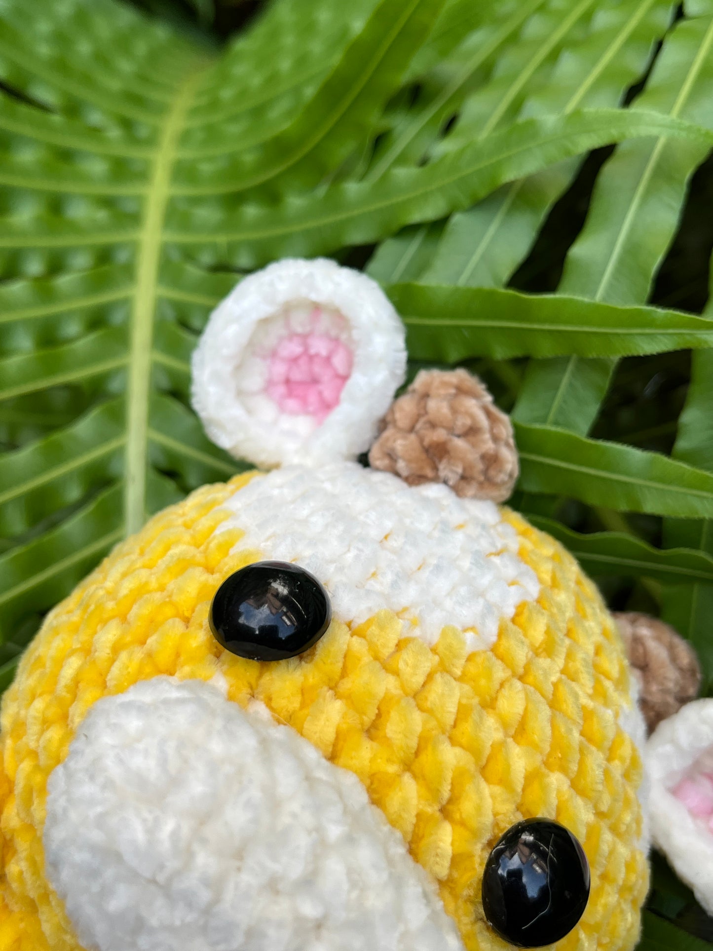 Small Yellow crochet cow, Farm animal toy, Handmade gift