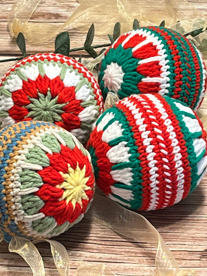 Christmas Ball crochet pattern, crochet Christmas Ball Decorations pattern