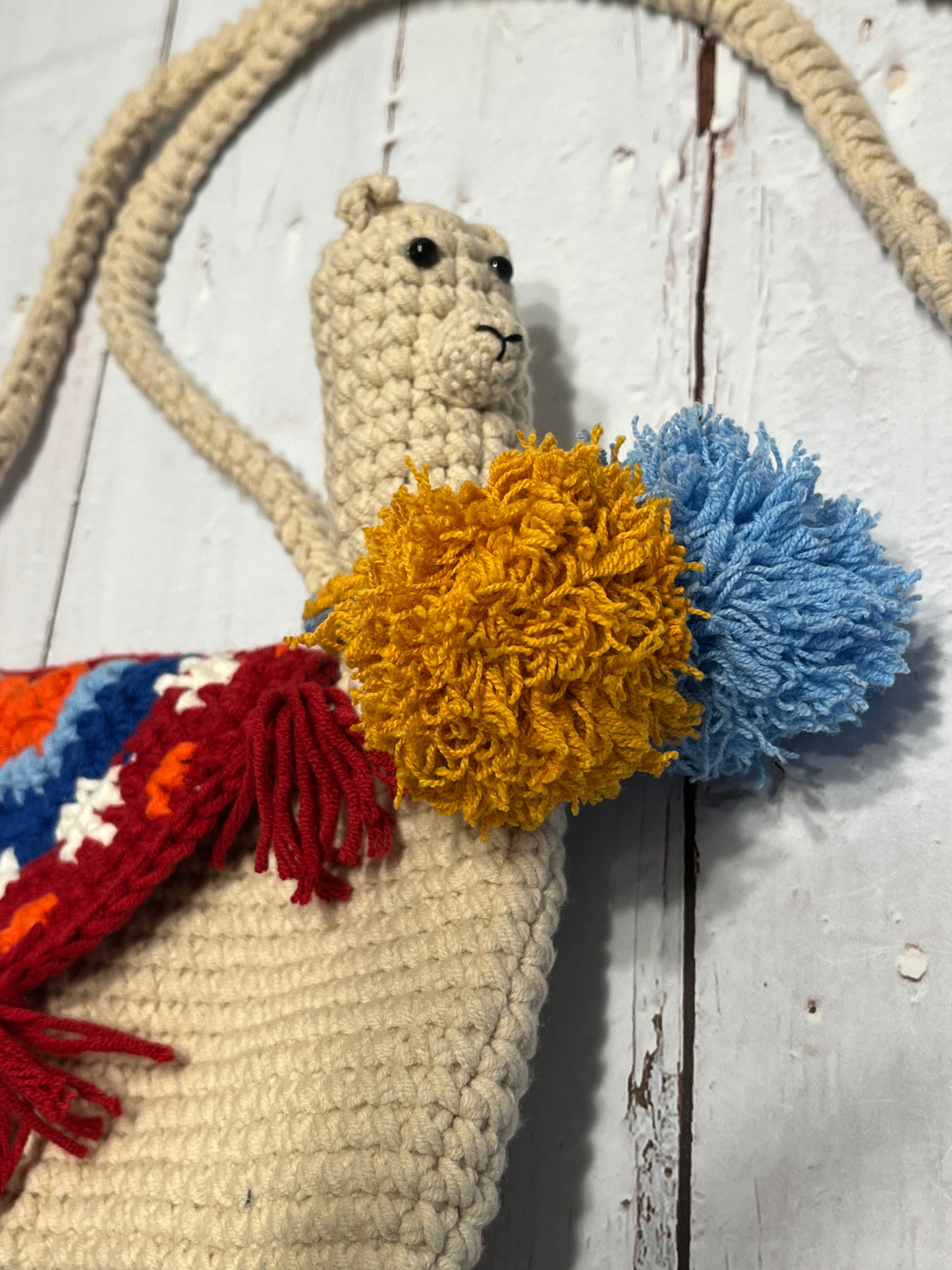 Alpaca crossbody crochet bag, Animal bag, handmade gifts