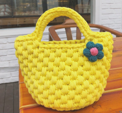 Bag Crochet patterns Bundle 2 in 1--Tulip bag crochet pattern--Tote bag crochet pattern--Handmade flower bag pattern