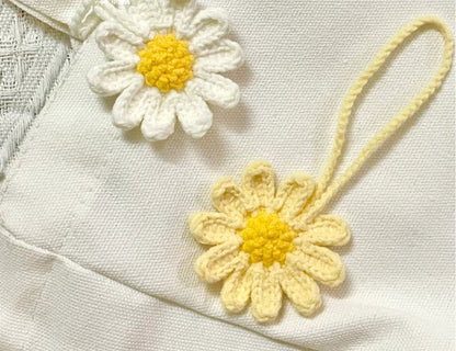 Daisy Decor Crochet pattern--bag decor--car decor--home decor
