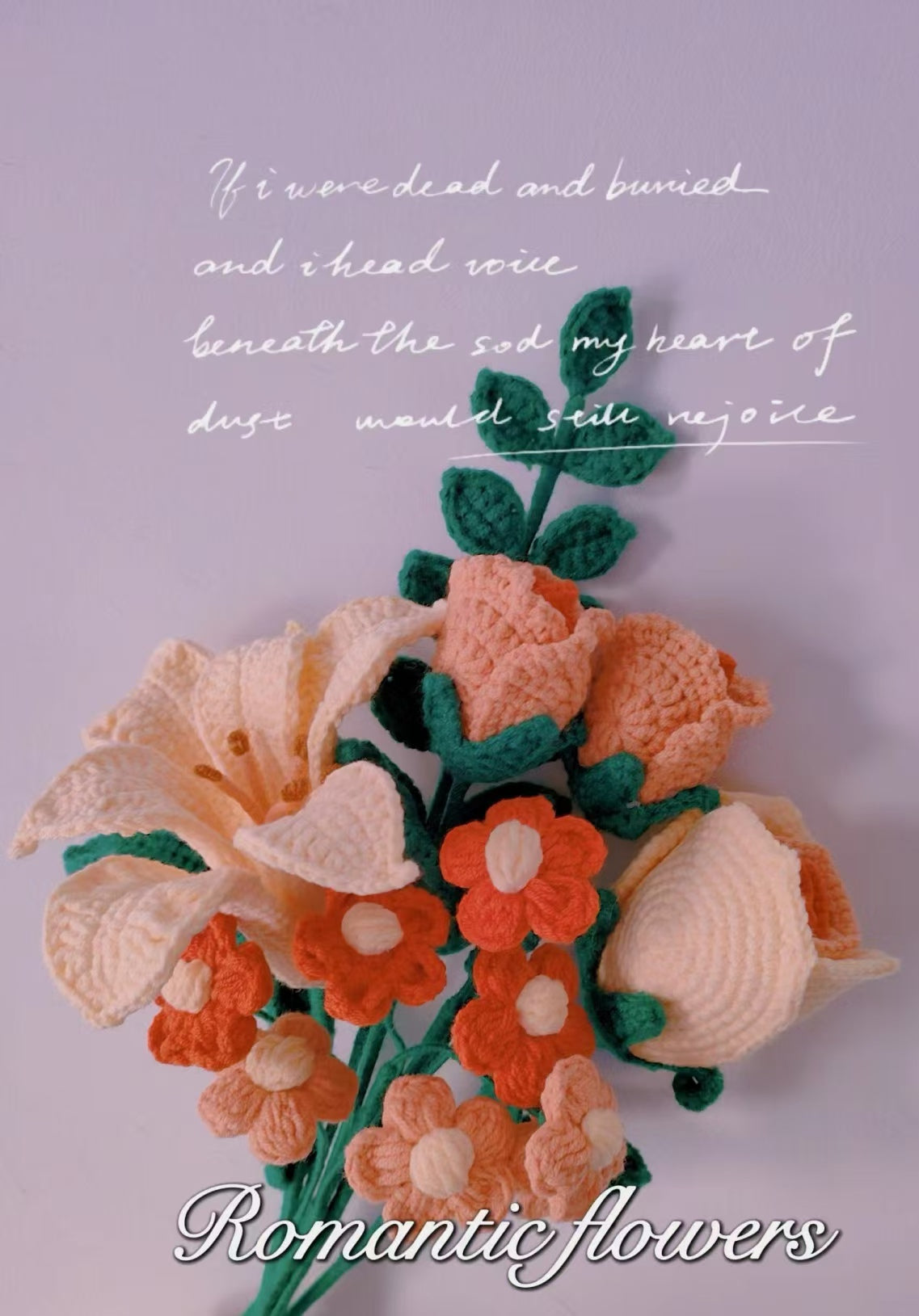 Crochet Flowers Bouquet, Handmade Gift, Rose, Alstroemeria, Christmas gift, Home Decor, Finished Product, Birthday, Girlfriend, Mom, Grandma, Gift For Her, Graduation