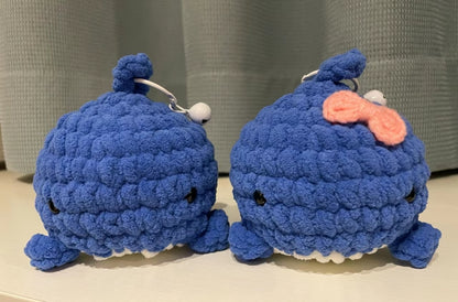 Cute Whale car hanging, Whale crochet Keychain, handmade gift