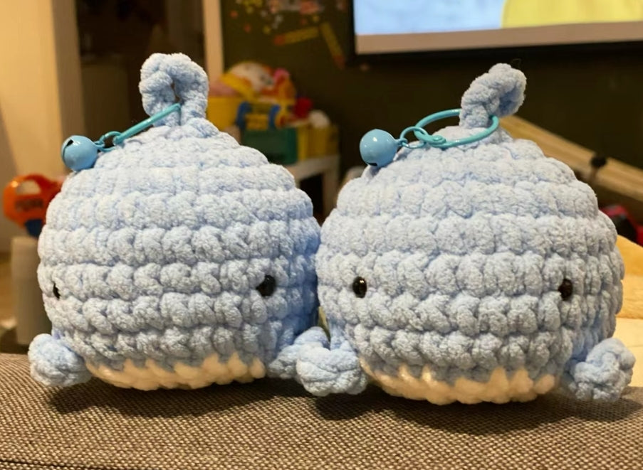 Cute Whale car hanging, Whale crochet Keychain, handmade gift