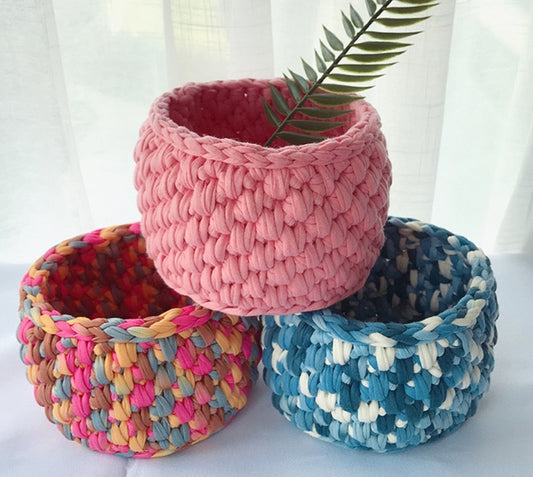 Storage Basket Crochet Pattern---Easy Crochet Pattern Tutorial---Handmade basket---English PDF Pattern---chunky basket pattern