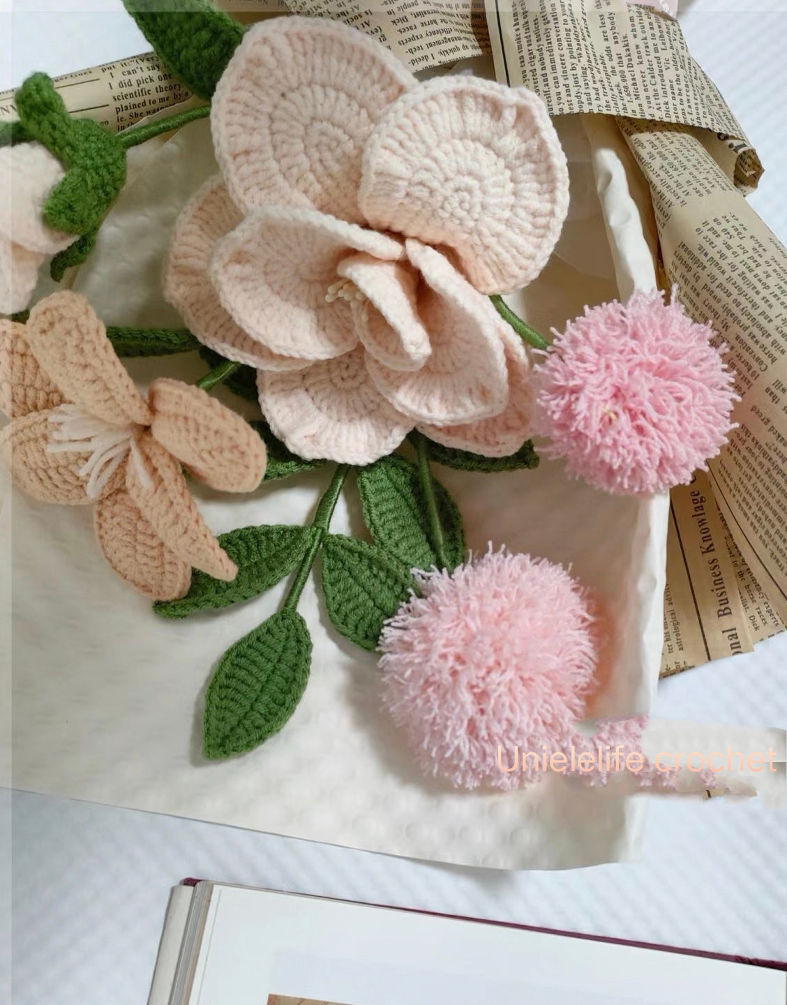 Crochet Flowers Bouquet, Handmade Gift, Rose, Tulip, Dandelion, Christmas gift, Home Decor, Finished Product, Birthday, Girlfriend, Mom, Grandma, Gift For Her, Graduation