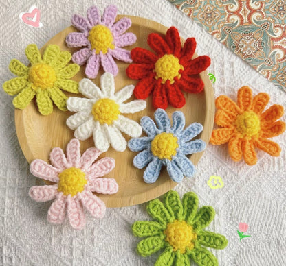 Daisy & Camellia Decor Crochet pattern--bag decor--car decor--home decor
