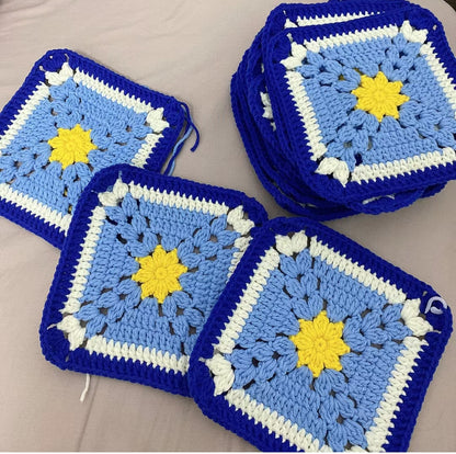 Classic Granny Square Crochet pattern III--Granny square bag--Granny square blanket