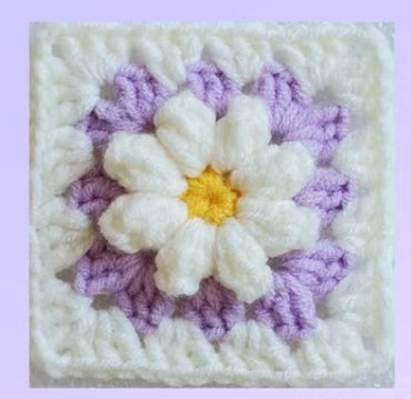 Daisy Granny Square Crochet Pattern-crochet pattern for bag-crochet pattern for beginner-3D Flower Crochet pattern-crochet blanket pattern