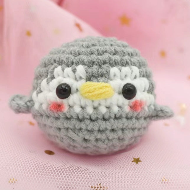 Small Penguin decoration crochet pattern--Crochet animal