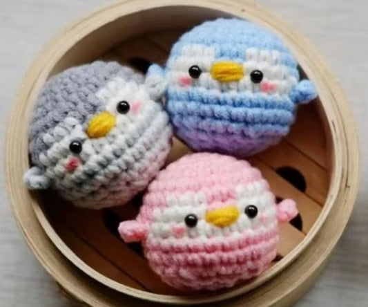 Small Penguin decoration crochet pattern--Crochet animal