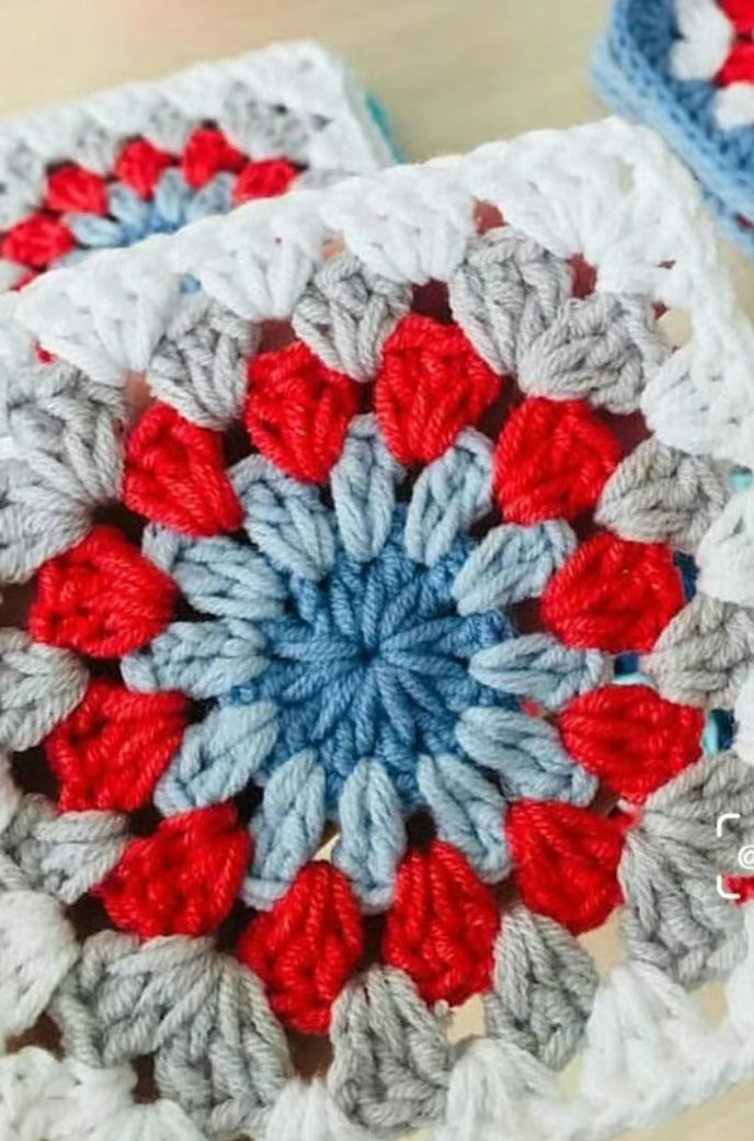 Classic Granny Square Crochet pattern--Granny square bag--Granny square blanket