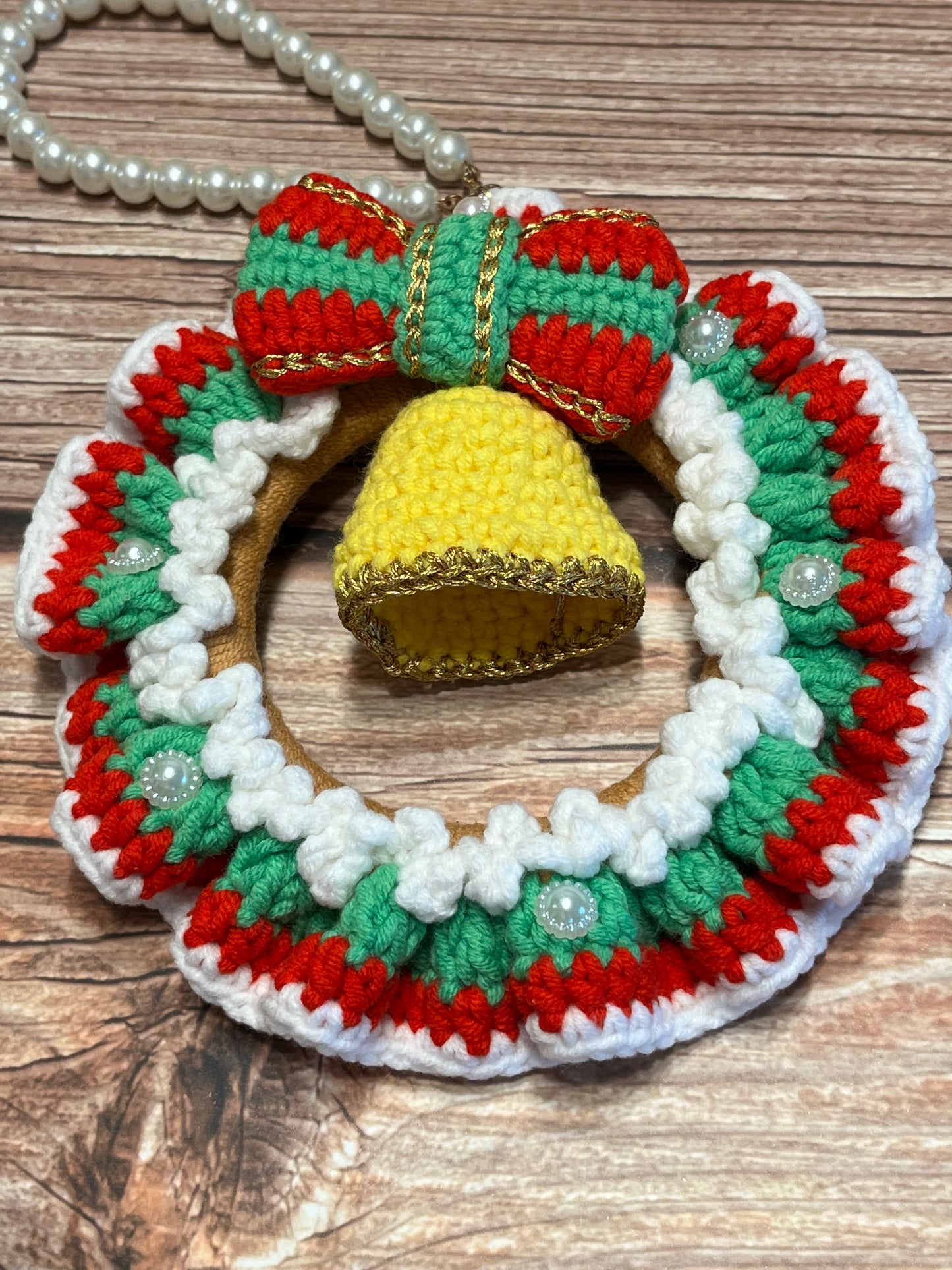 Christmas crochet hanger, Christmas crochet wreath, crochet Christmas Decorations, Christmas gifts