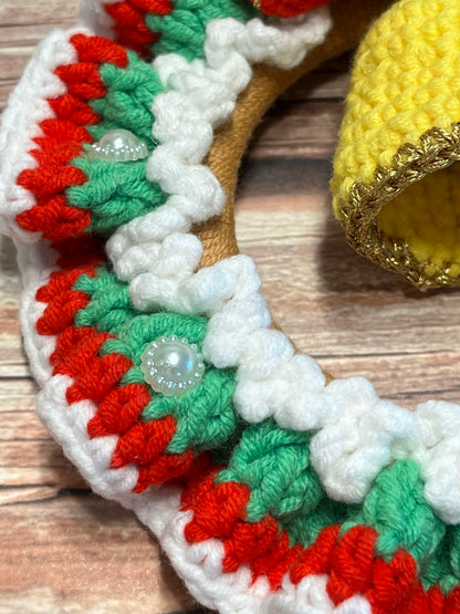 Christmas crochet hanger, Christmas crochet wreath, crochet Christmas Decorations, Christmas gifts