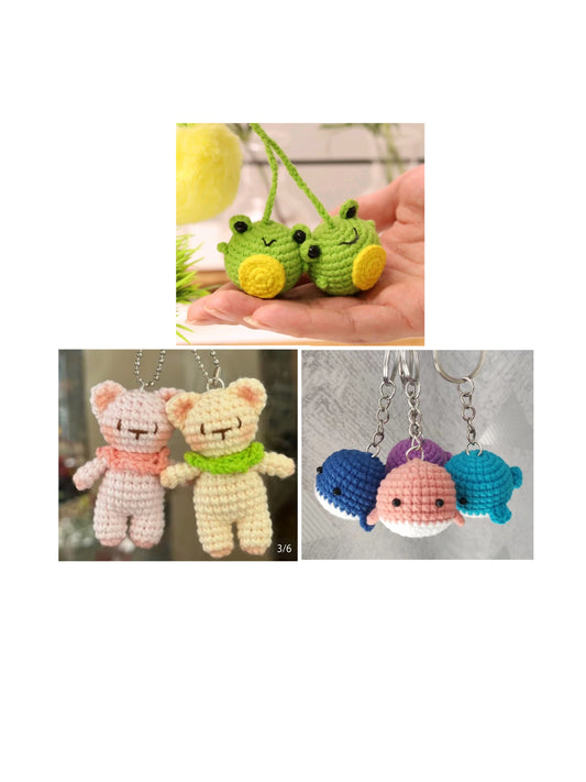 Amigurumi animal crochet patterns bundle 3 in 1--whale crochet pattern--frog crochet pattern--bear crochet pattern