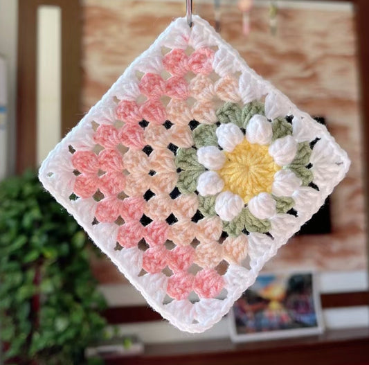 Classic Daisy Granny Square Crochet Pattern-crochet pattern for bag-crochet pattern for beginner-3D Flower Crochet pattern-crochet blanket pattern