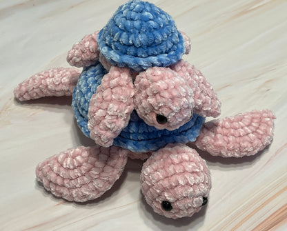 Crochet Sea Turtle Plushie, Crochet Animal toy, Handmade gift