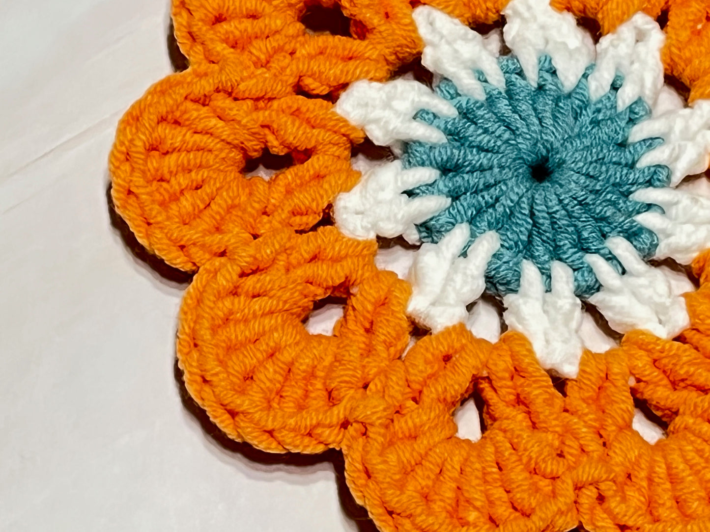 Crochet Coaster set, Crochet flower granny square, Handmade gift