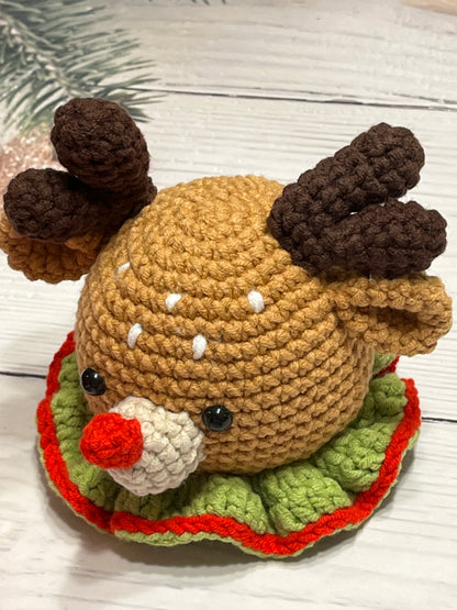 Single or Set of 4 Christmas crochet decor, Christmas ornaments, Christmas gift