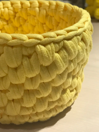 Crocheted Storage Basket, Handmade gift