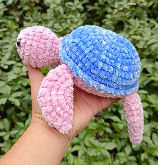 Crochet Sea Turtle Plushie, Crochet Animal toy, Handmade gift
