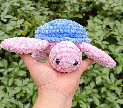 Crochet Sea Turtle Plushie, Crochet Animal toy, Handmade gift