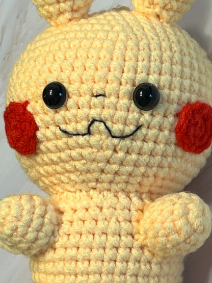 Pikachu crochet plushie, cute crochet Amigurumi, Pikachu Toy, Handmade gift