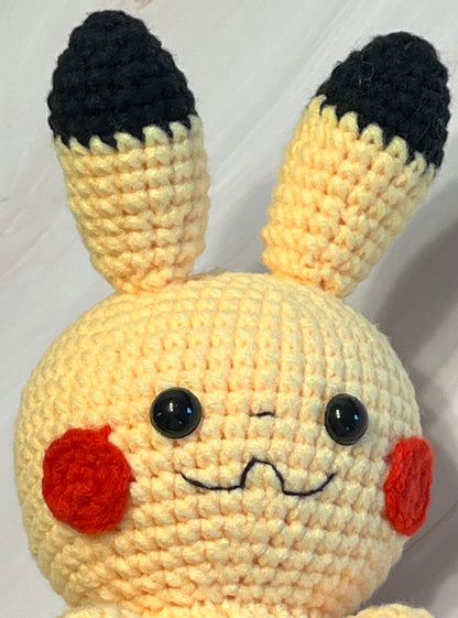 Pikachu crochet plushie, cute crochet Amigurumi, Pikachu Toy, Handmade gift