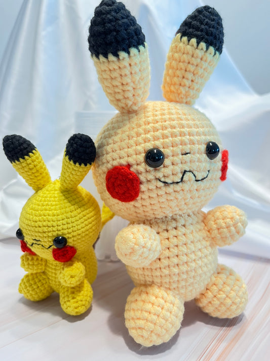 Pikachu crochet plushie, cute crochet Amigurumi, Pikachu Toy, Handmade gift