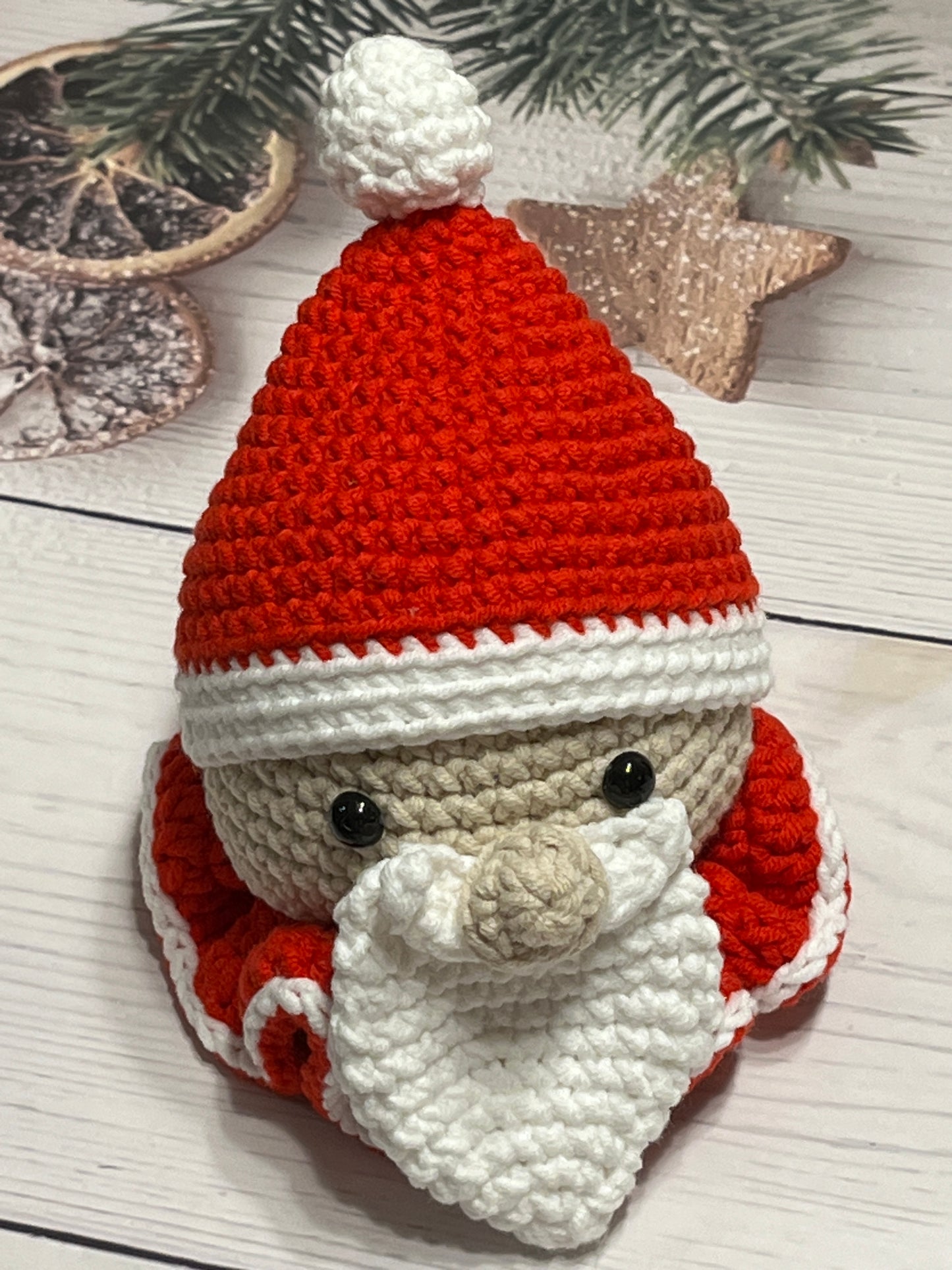 Single or Set of 4 Christmas crochet decor, Christmas ornaments, Christmas gift