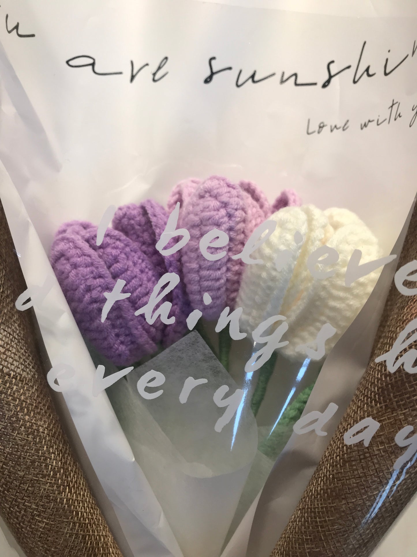 Crochet Flowers Bouquet, Handmade Gift, Tulip, Christmas gift, Home Decor, Finished Product, Birthday, Girlfriend, Mom, Grandma, Gift For Her, Graduation